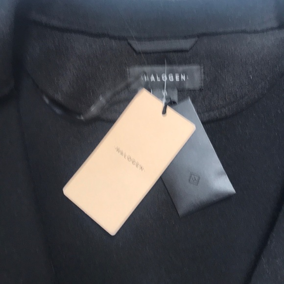 Black Car Coat  by Halogen wool blend - Picture 3 of 7